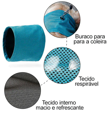 Bandana Refrescante Pet Summer - Refrigeração Instantânea