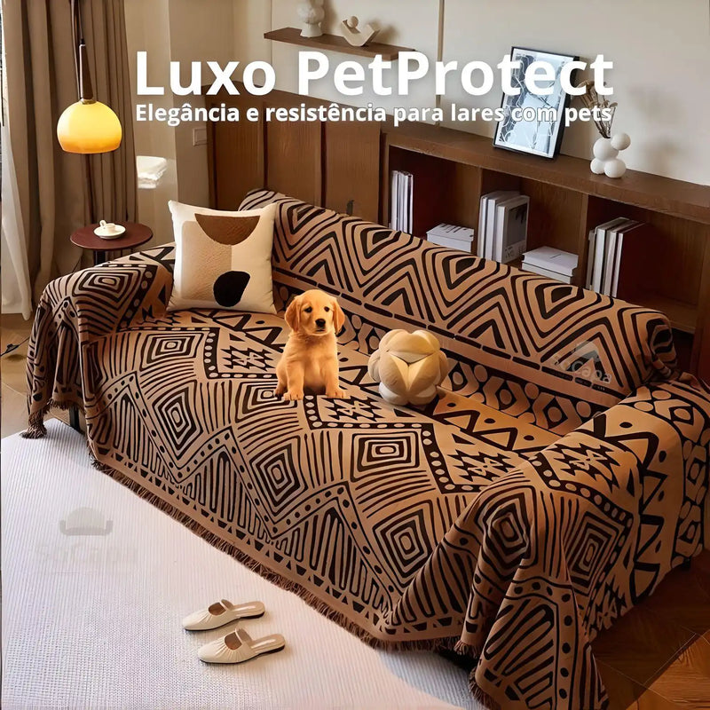 Capa Sofá Elite PetLuxe: Luxo Francês com Proteção Total para Pets